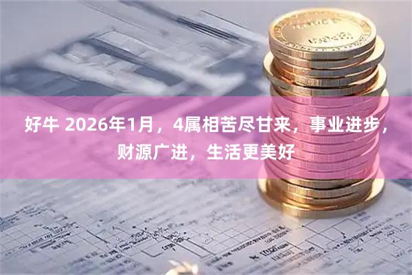 好牛 2026年1月，4属相苦尽甘来，事业进步，财源广进，生活更美好